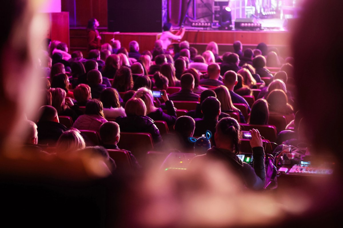 Audience watching a live event